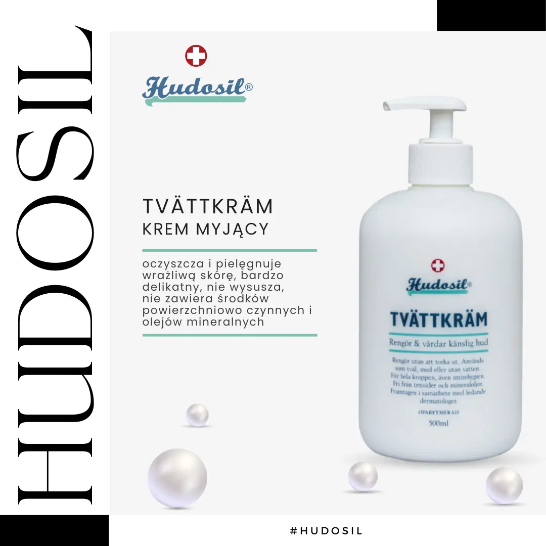 Hudosil Tvättkräm Krem myjący bezzapachowy 500ml | Szwecja - obrazek 2